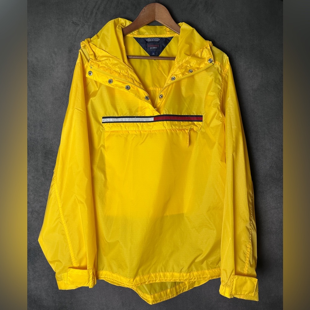 Y2K Tommy Jeans Pullover Windbreaker Large